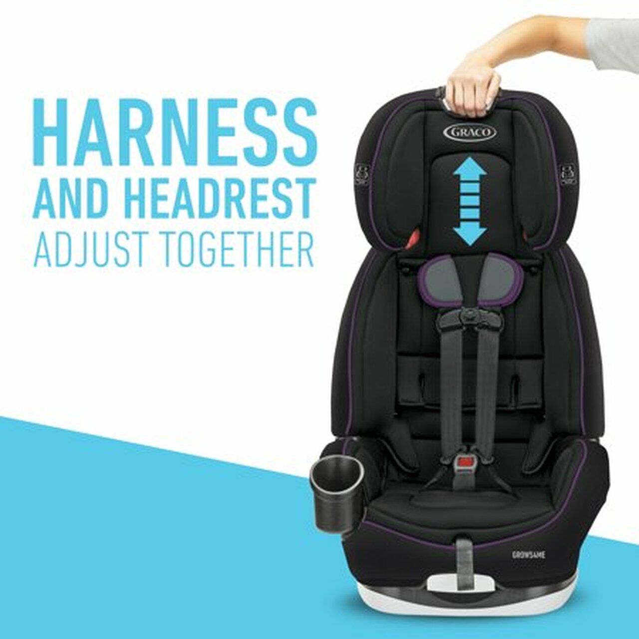 Graco Grows4Me 4-in-1 Convertible Car Seat, Vega Purple