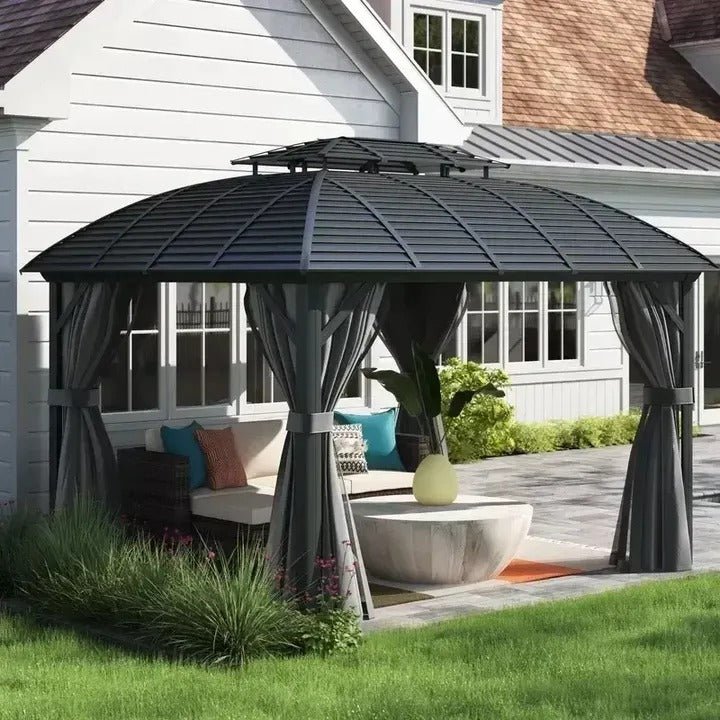 Barreras 12 Ft. W x 10 Ft. D Aluminum Patio Gazebo