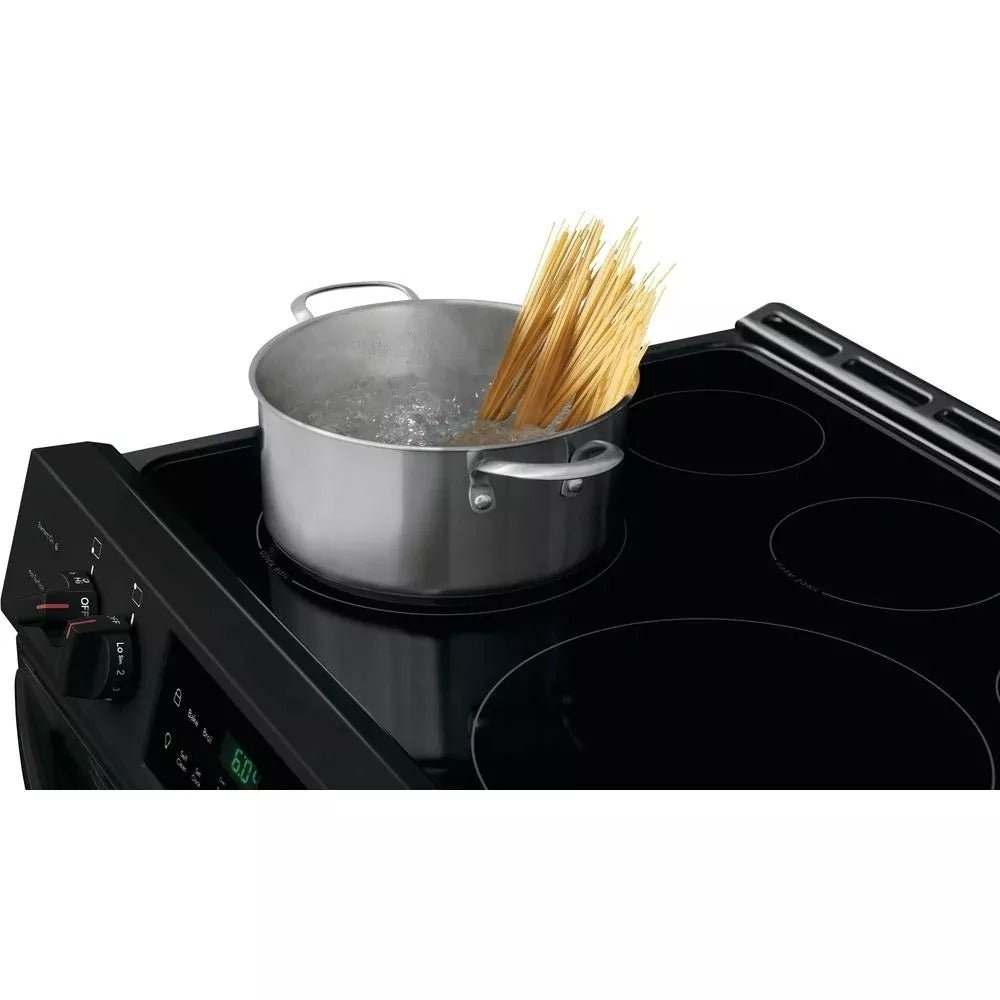 Frigidaire 30 in. 5.0 cu. ft. Single Oven - Black Enamel with NVS Black Glass