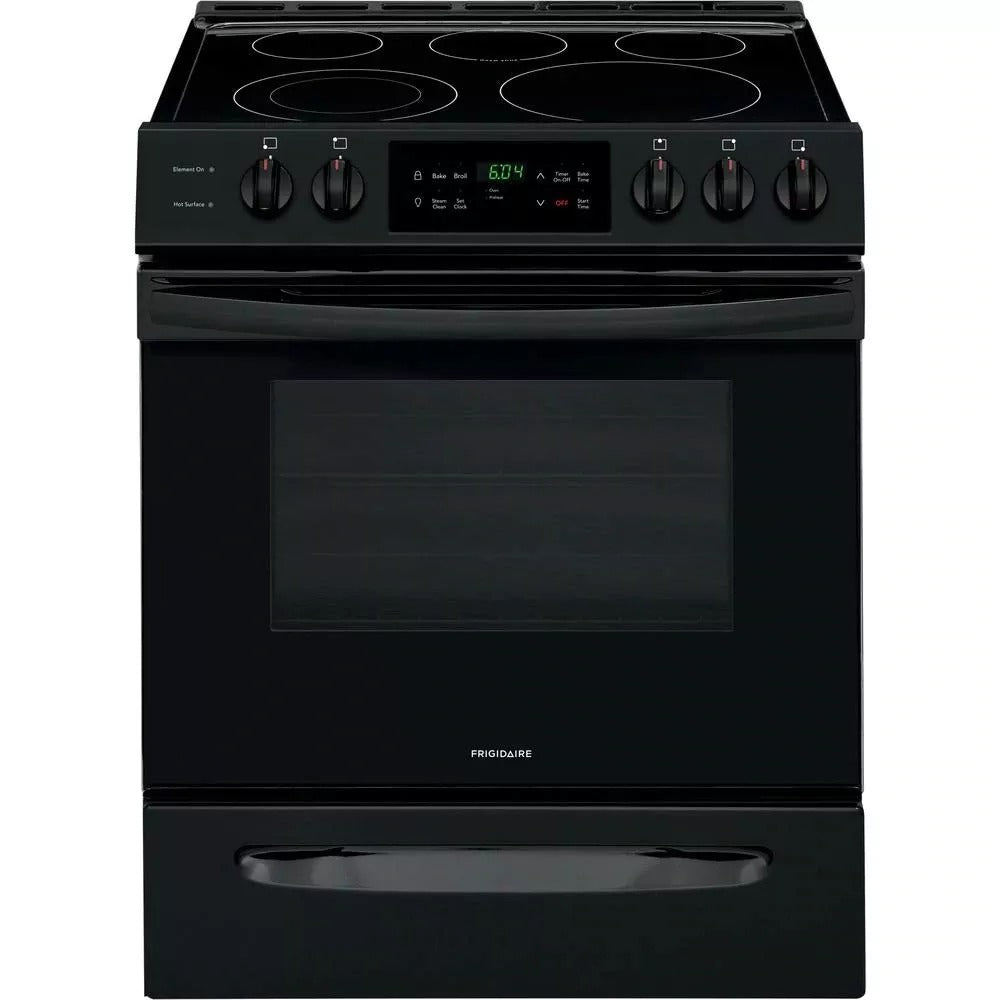 Frigidaire 30 in. 5.0 cu. ft. Single Oven - Black Enamel with NVS Black Glass
