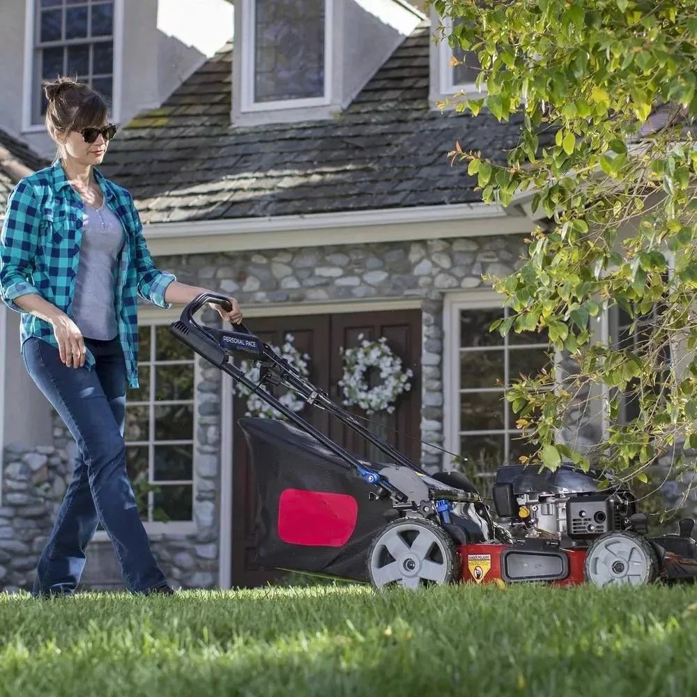 Recycler 22 in. Personal Pace High Wheel Gas Walk Behind Self Propelled Lawn Mower with PoweReverse