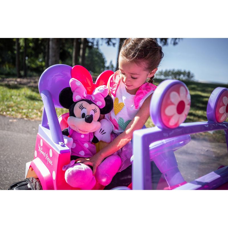 Kid Trax 6V Disney Minnie Mouse Flower Power 4×4 Powered Ride-On – Pink