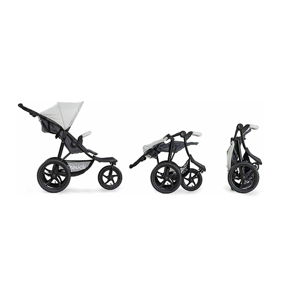 Hauck Runner 3 Wheel Pushchair - Silver / Grey
