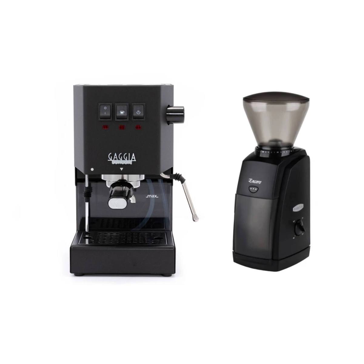 Gaggia Classic Pro Black & Baratza Encore Combo