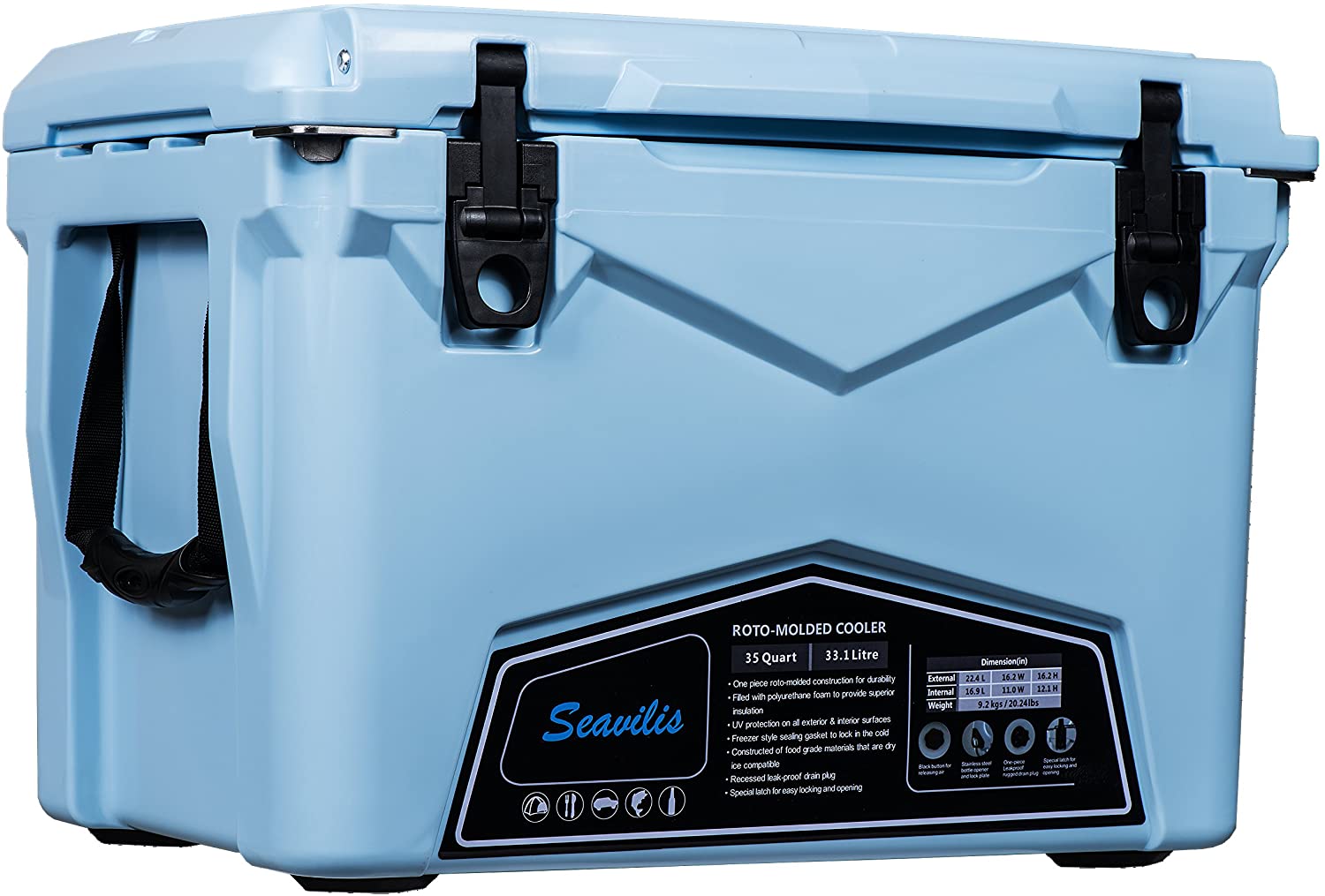 Seavilis Heavy Duty Camping Cooler 60qt