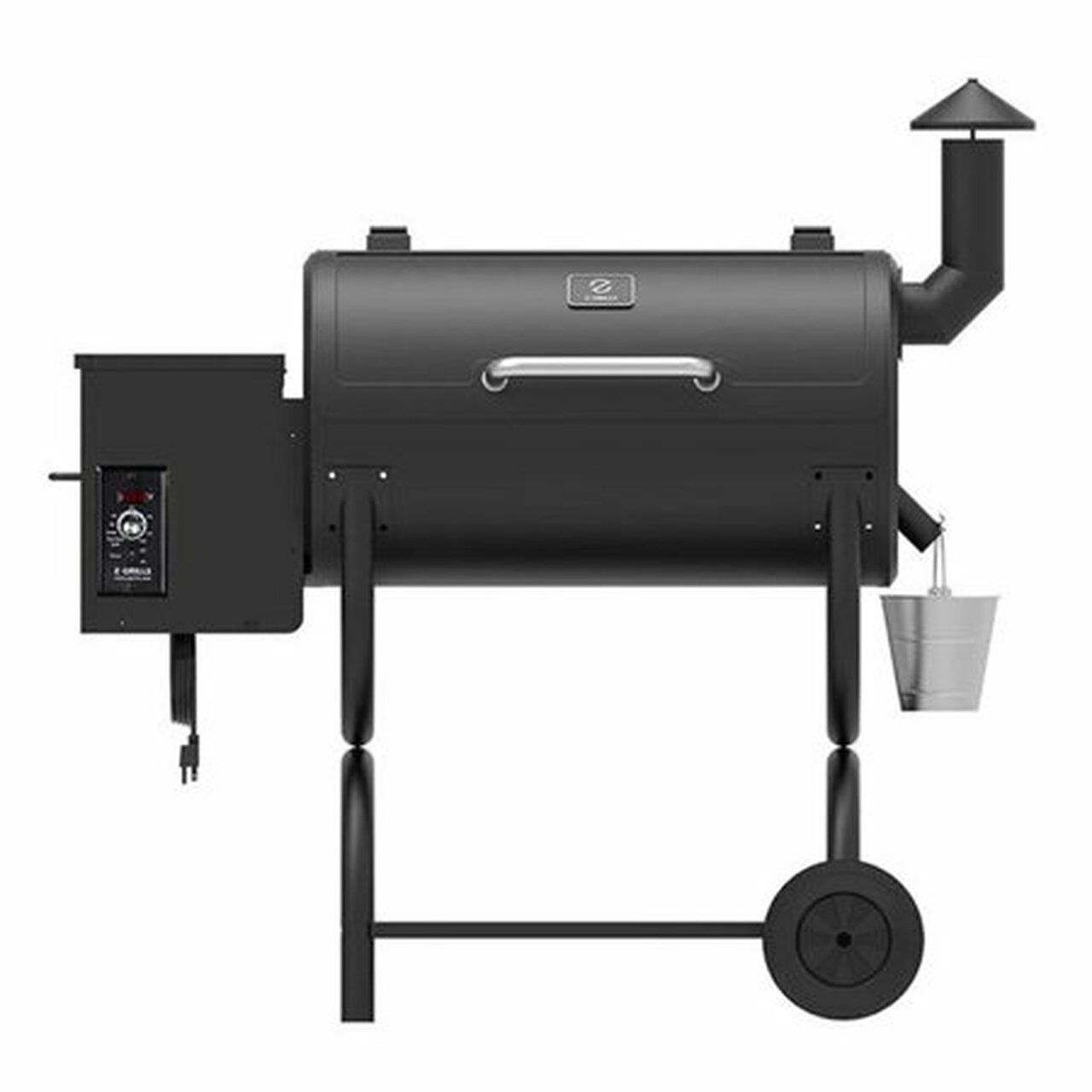 Z GRILLS ZPG-550B 590 sq. in. Wood Pellet Grill and Smoker 7-in-1 BBQ Black