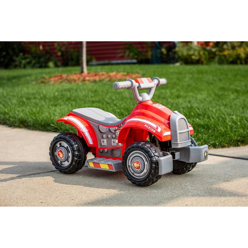 Kid Trax 6V Nickelodeon PAW Patrol Ride with Marshall Quad Powered Ride-On – Red