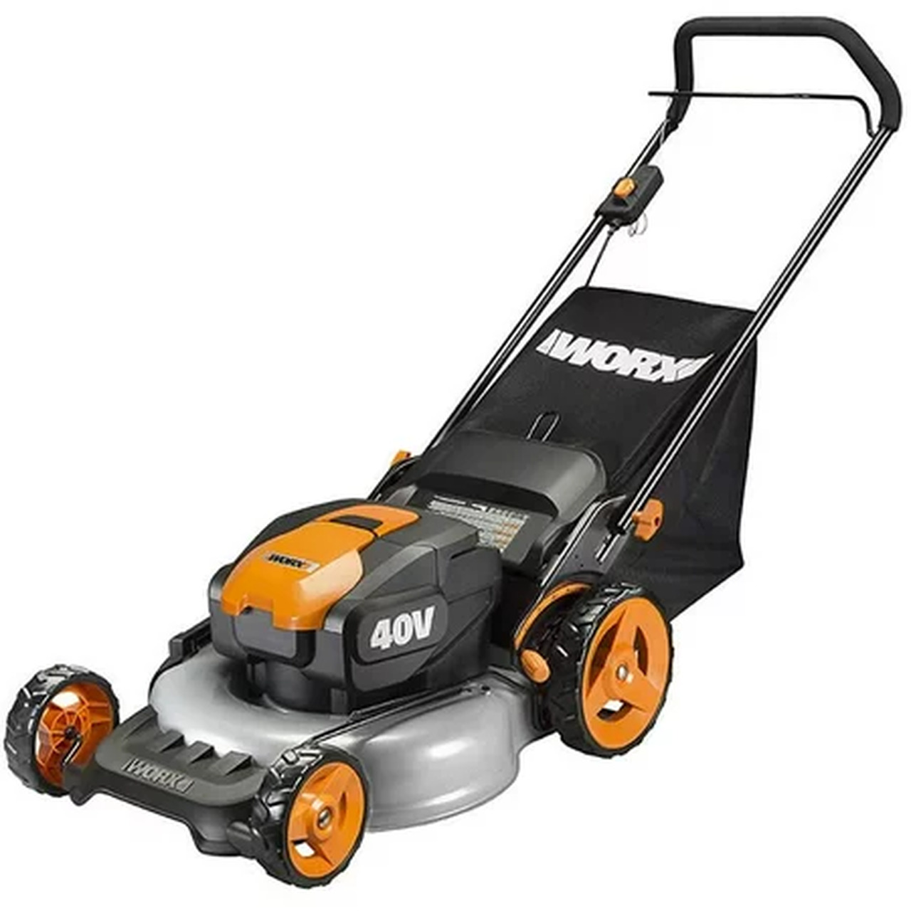 Worx 40V Power Share 5.0 Ah 20' Lawn Mower w/ Mulching and Side Discharge Capabilities (2x20V)