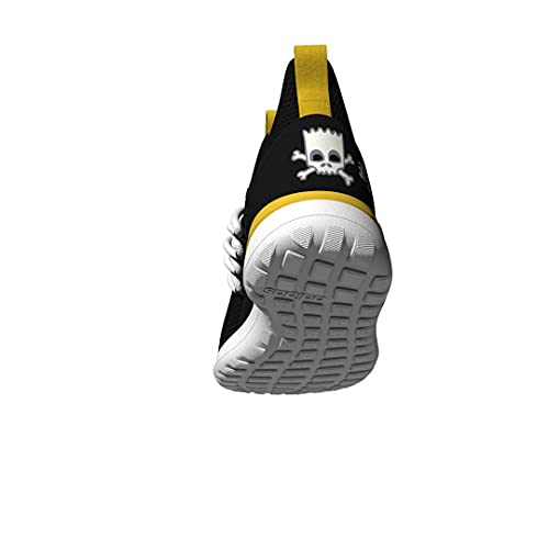 adidas Men's LITE Racer Adapt 3.0 Trail Running Shoe, Black/Black/White, 9