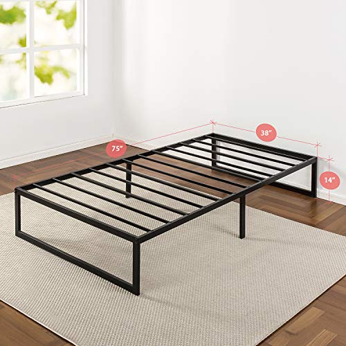 Zinus Abel 14 Inch Metal Platform Bed Frame / Mattress Foundation / No Box Spring Needed / Steel Slat Support / Easy Quick Lock Assembly, Twin