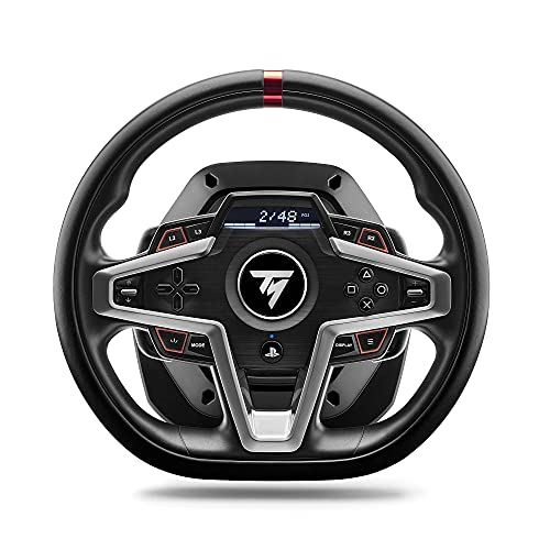 Thrustmaster T248, Racing Wheel and Magnetic Pedals, HYBRID DRIVE, Magnetic Paddle Shifters, Dynamic Force Feedback, Screen with Racing Information (PS5, PS4, PC)