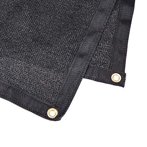AmazonCommercial Heavy Duty Black Knitted Mesh Tarp, 12 x 20 ft, 2-Pack