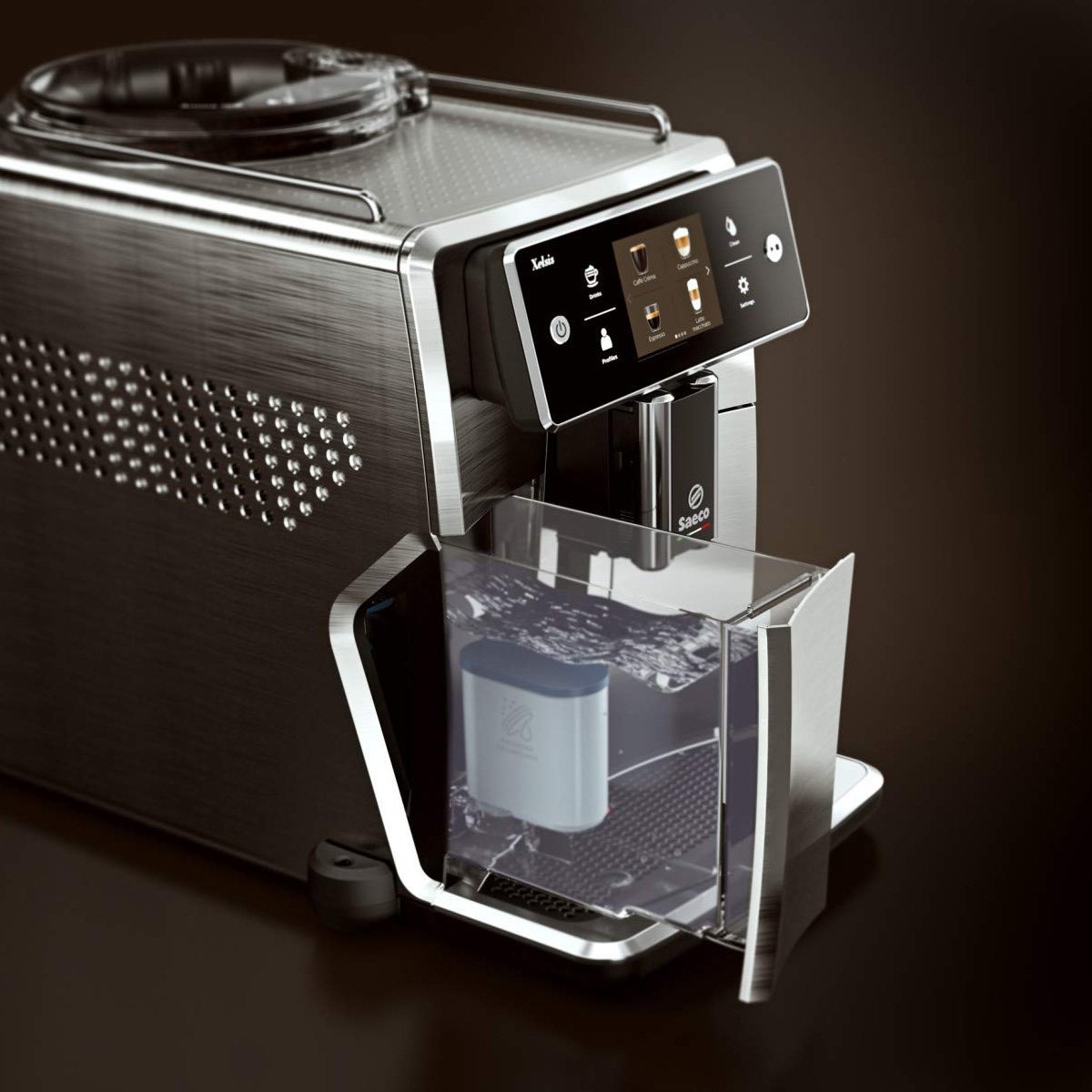 Saeco Xelsis SM7685/04 Super Automatic Espresso Machine (Stainless Steel / Silver) – REFURBISHED