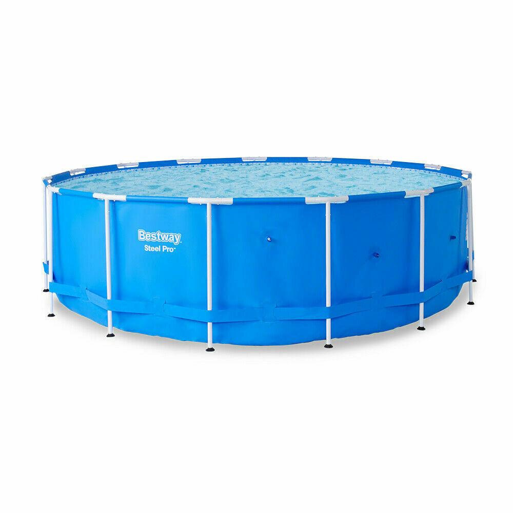 Bestway Steel Pro Frame 15 ft x 48 inch Above Ground Swimming Pool – No Pump