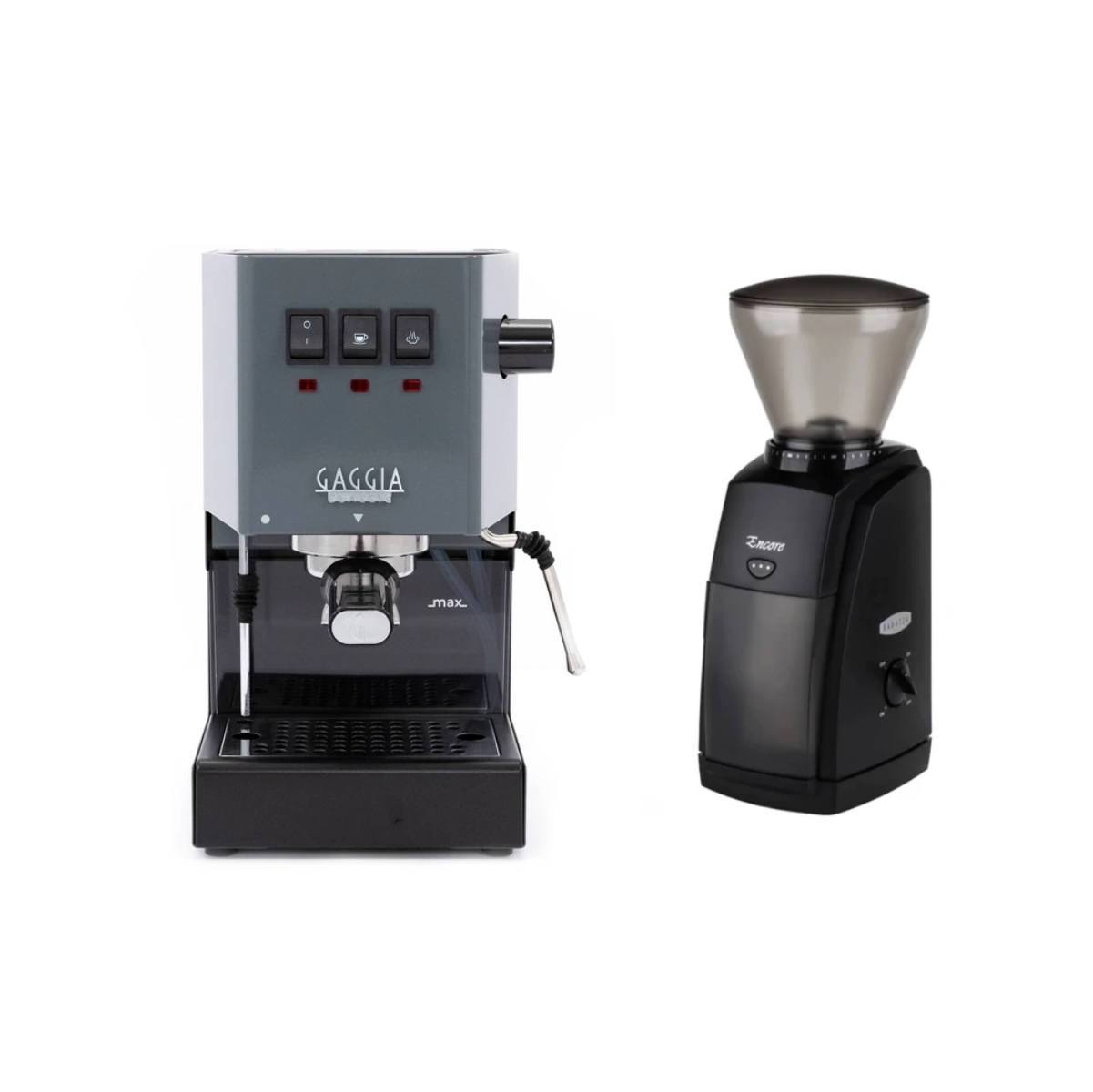 Gaggia Classic Pro Grey & Baratza Encore Combo