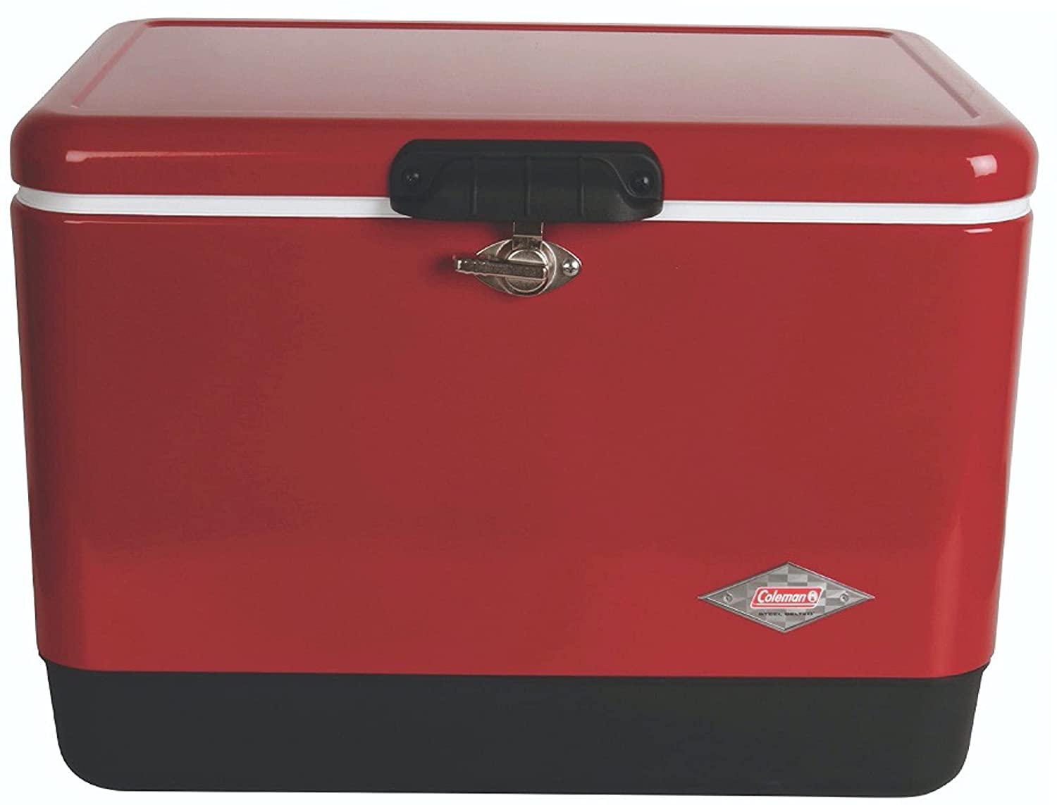 Coleman Cooler | Steel-Belted Cooler Keeps Ice Up to 4 Days | 54-Quart Cooler