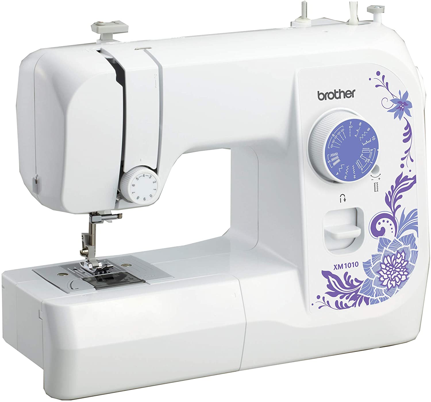 Brother Sewing Machine, XM1010, 10 Built-in Stitches, 4 Included Sewing Feet