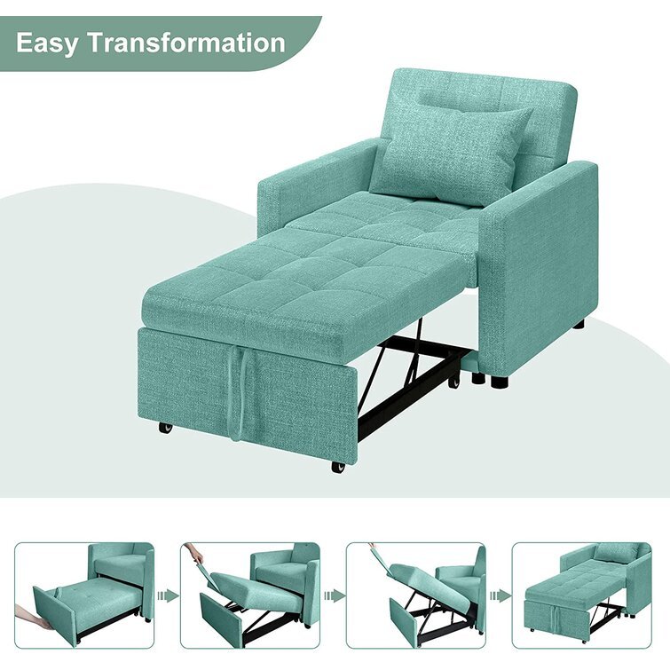 30'' Wide Tufted Cotton Armchair