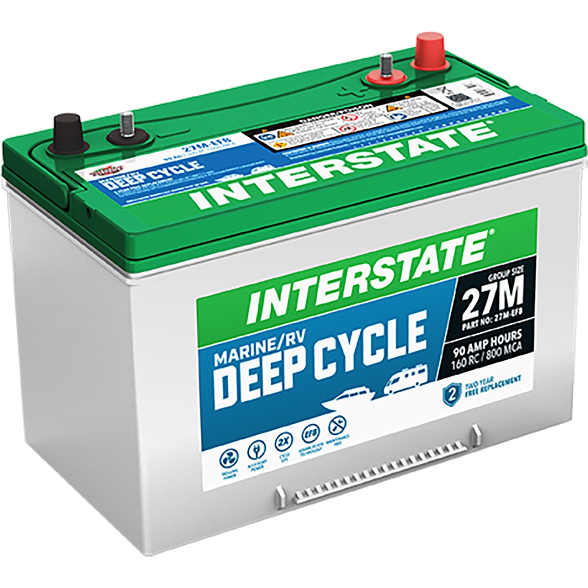 Interstate Marine/RV Deep Cycle Battery 27M-EFB