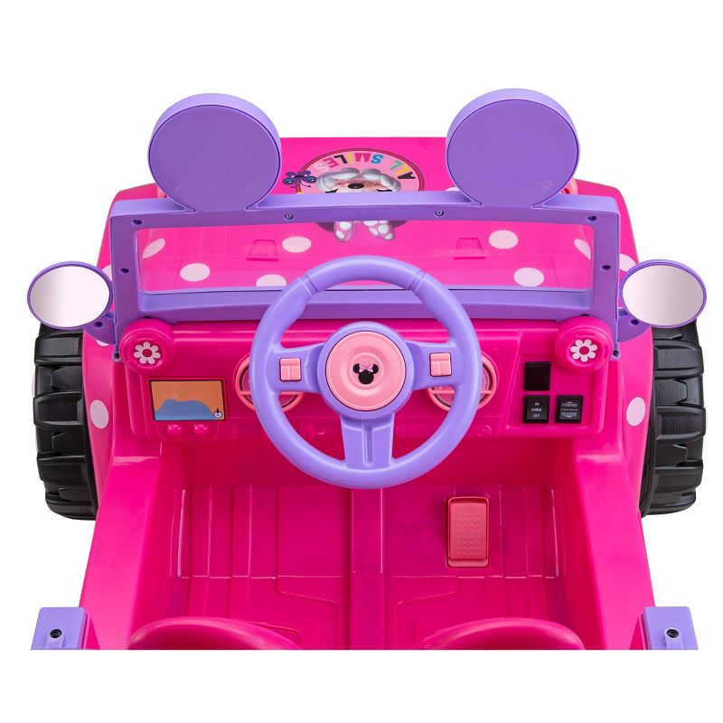 Kid Trax 6V Disney Minnie Mouse Flower Power 4×4 Powered Ride-On – Pink