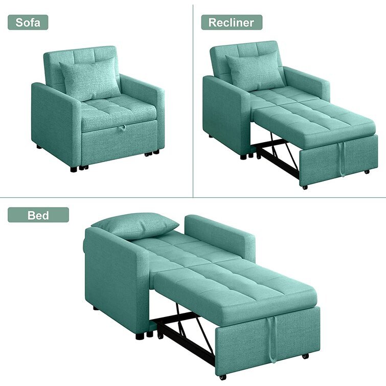 30'' Wide Tufted Cotton Armchair