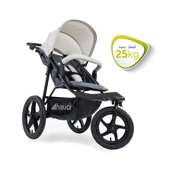 Hauck Runner 3 Wheel Pushchair - Silver / Grey