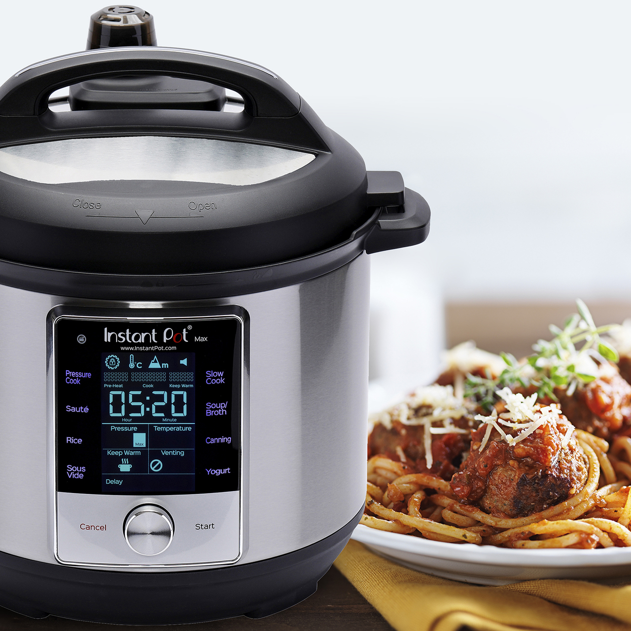 Instant Pot, 6-Quart Max, 9-in-1 Multi-Use Programmable Electric Pressure Cooker, Slow Cooker, Rice Maker, Pressure Canner, Sauté/Searing Pan, Food Steamer, Sous Vide, Yogurt Maker & Food Warmer