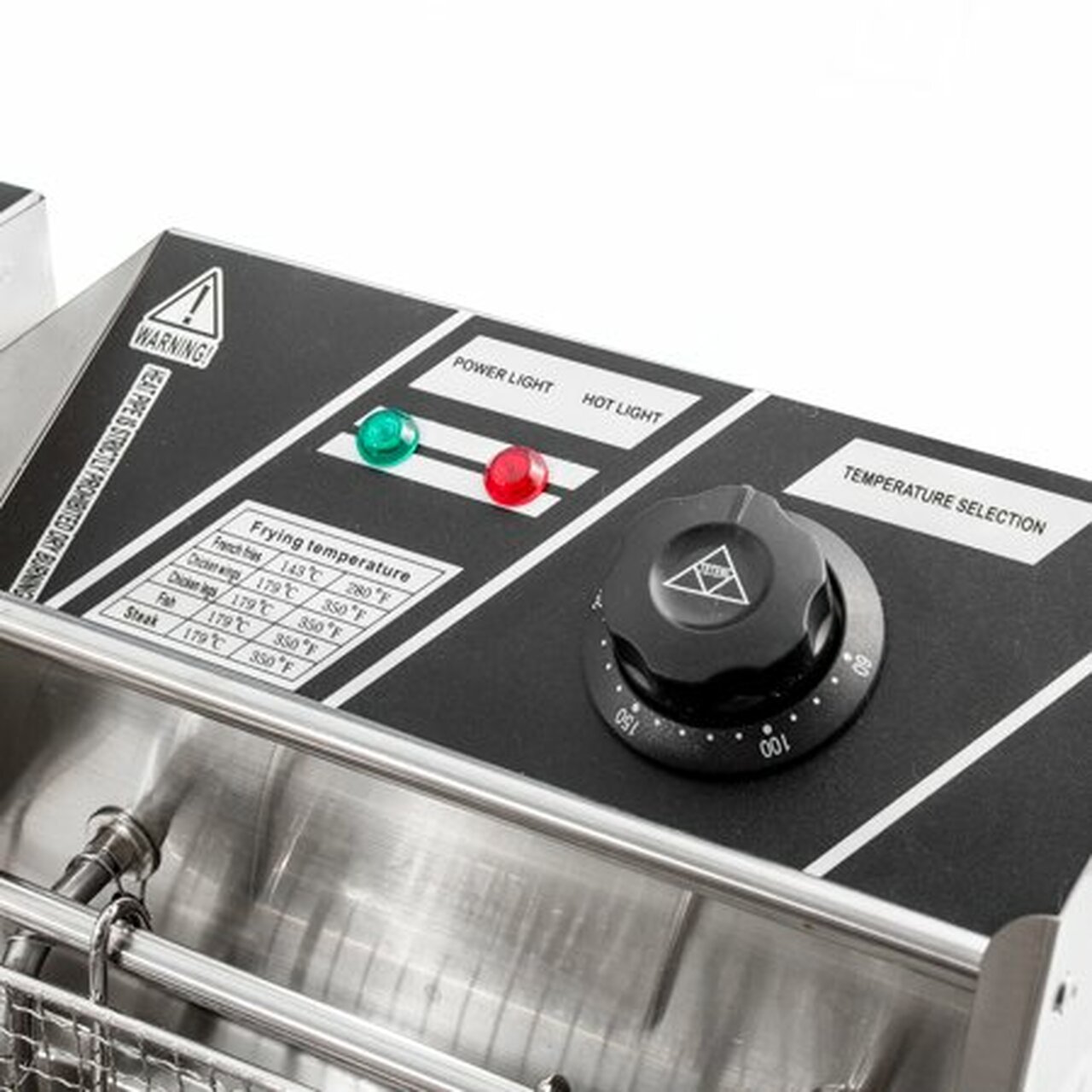 KapscoMoto HOM-014 Commercial Deep Fryer Electric Countertop Dual Tank Basket – Stainless Steel