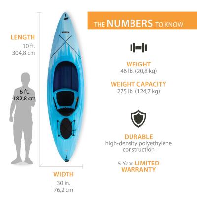 Lifetime Cruze 100 Sit-In Kayak – 2 Pack (Paddles Included) 445