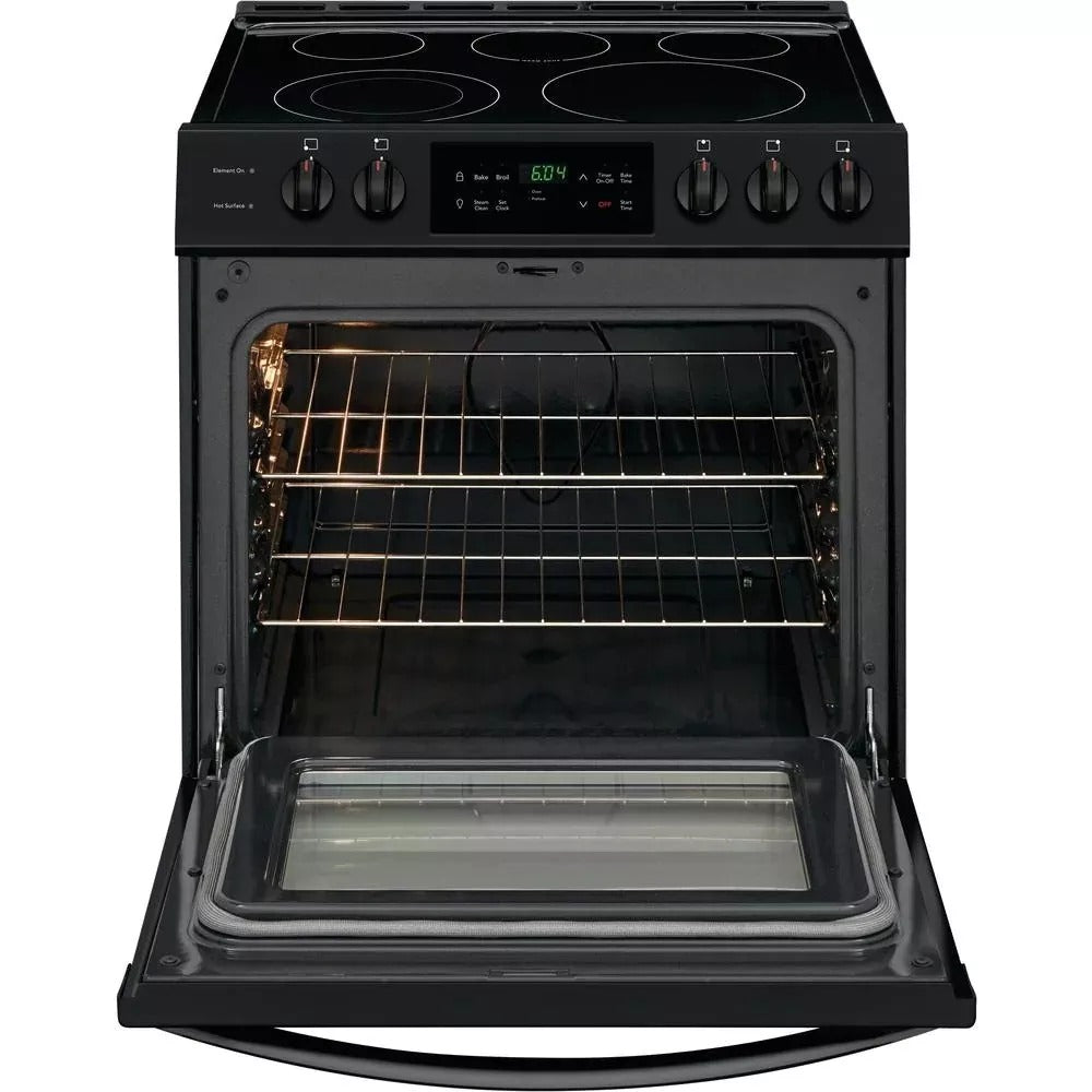 Frigidaire 30 in. 5.0 cu. ft. Single Oven - Black Enamel with NVS Black Glass
