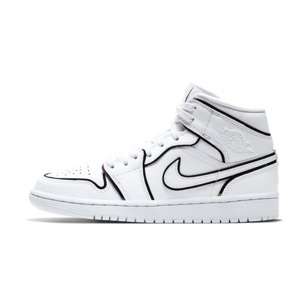 WMNS AIR JORDAN 1 MID SE  ‘ IRIDESCENT TRIM ‘ CK6587-100