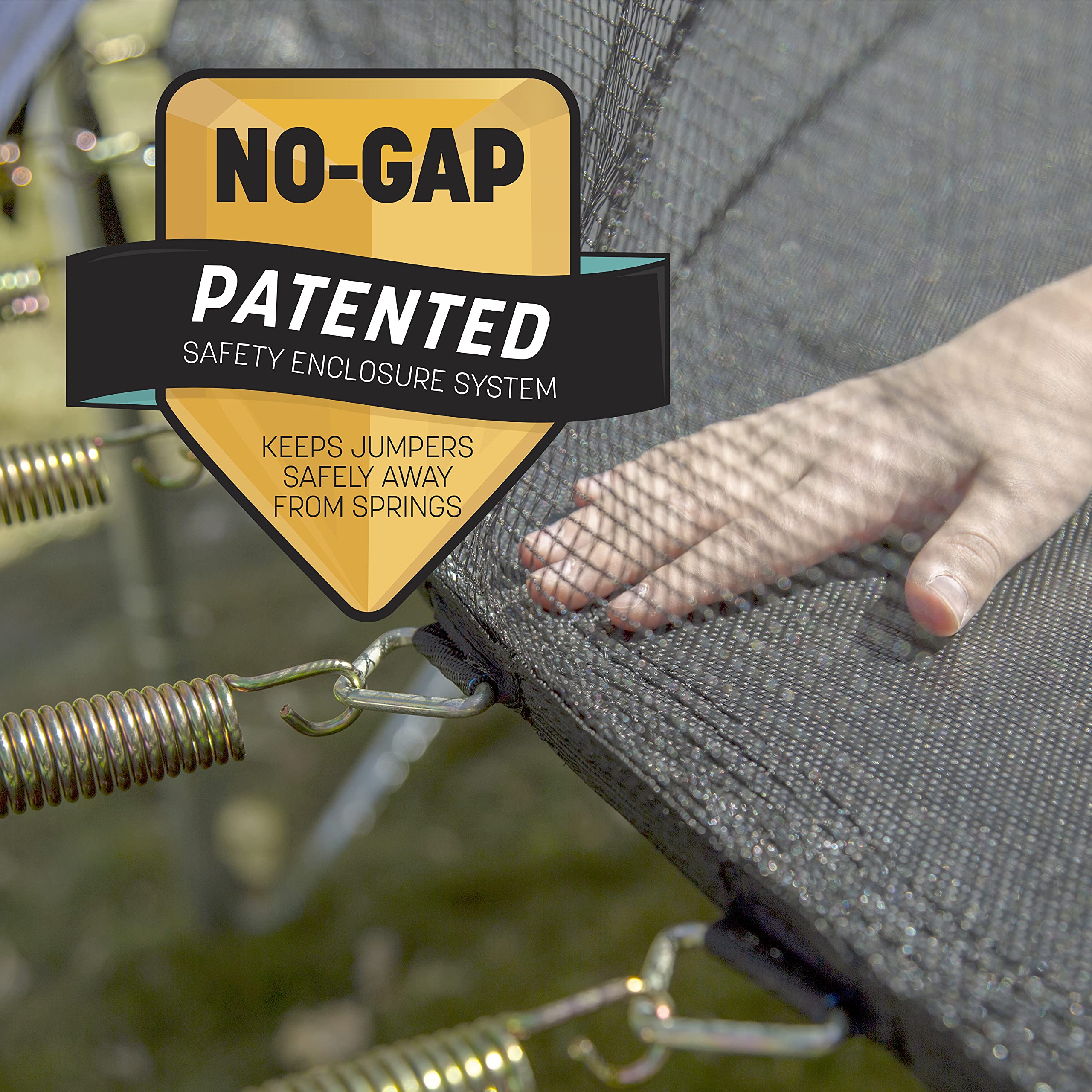 12-Foot Jump N' Dunk Trampoline with Enclosure Net - Basketball Trampoline, Camo