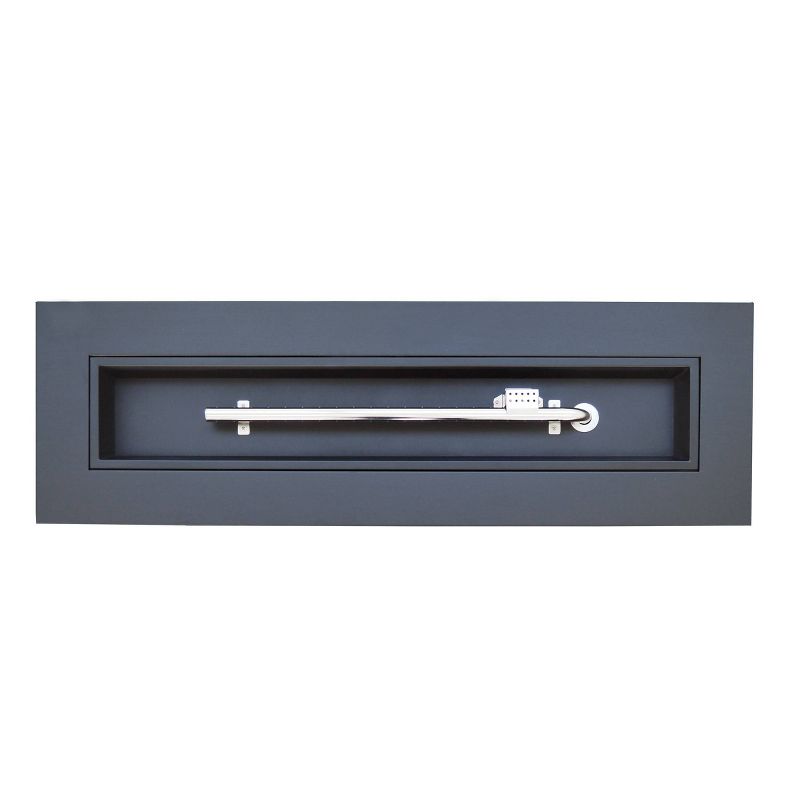 Wellington 48″ Rectangular Iron Gas Fire Pit with Tank Holder – Dark Gray – Christopher Knight Home