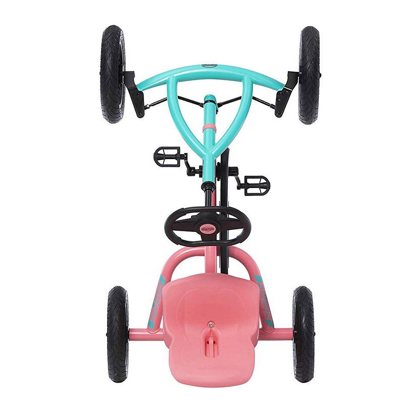 Berg Toys Buddy Lua Pedal Powered Kids Go Kart Toy, Pink and Mint