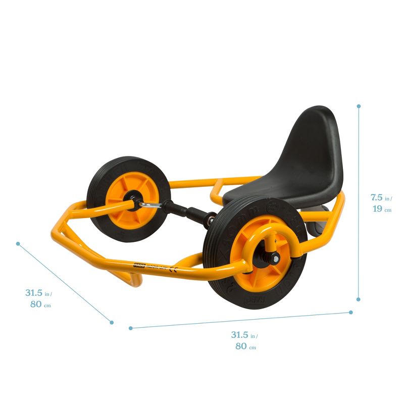 RABO powered by ECR4Kids My First Hand Cart, Industrial Grade Kids Bike – Yellow/Black