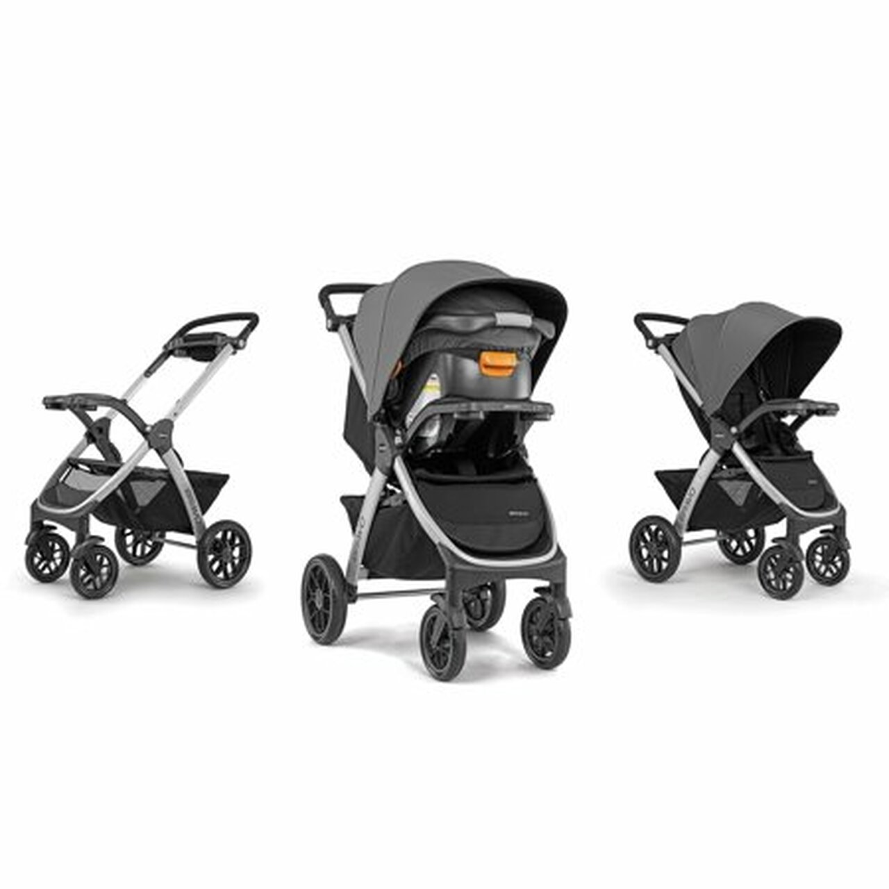 Chicco Bravo 3-in-1 Travel System including Bravo Quick-Fold Stroller and KeyFit 30 Infant Car Seat with Base, Calla