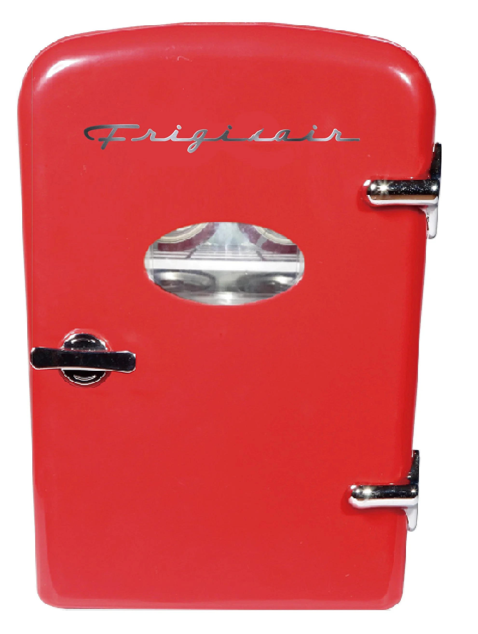Portable Retro 6 Can Mini Personal Beverage Refrigerator, EFMIS129, Red