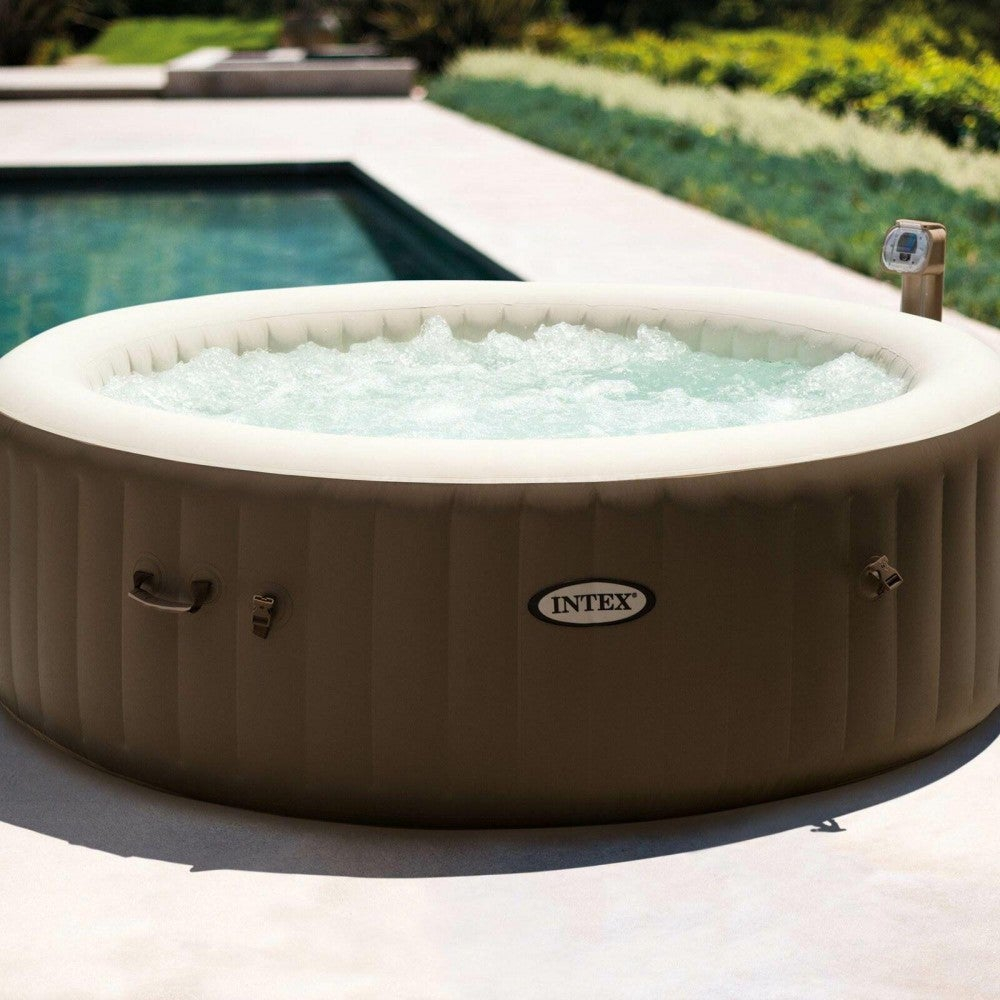 Intex PureSpa 6 Person Inflatable Hot Tub w/ Filters, Cleaning Kit & Accessories
