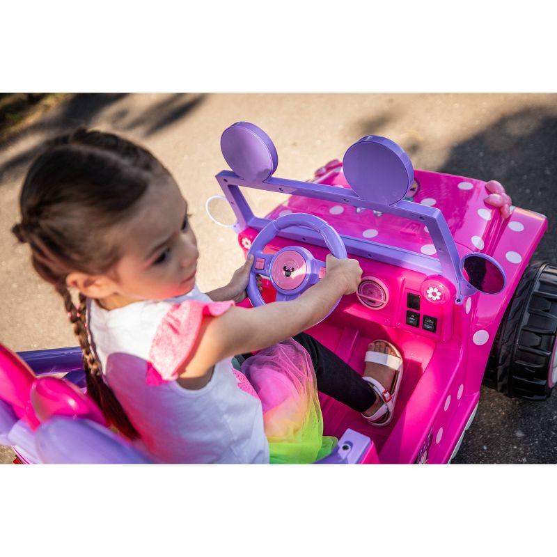 Kid Trax 6V Disney Minnie Mouse Flower Power 4×4 Powered Ride-On – Pink