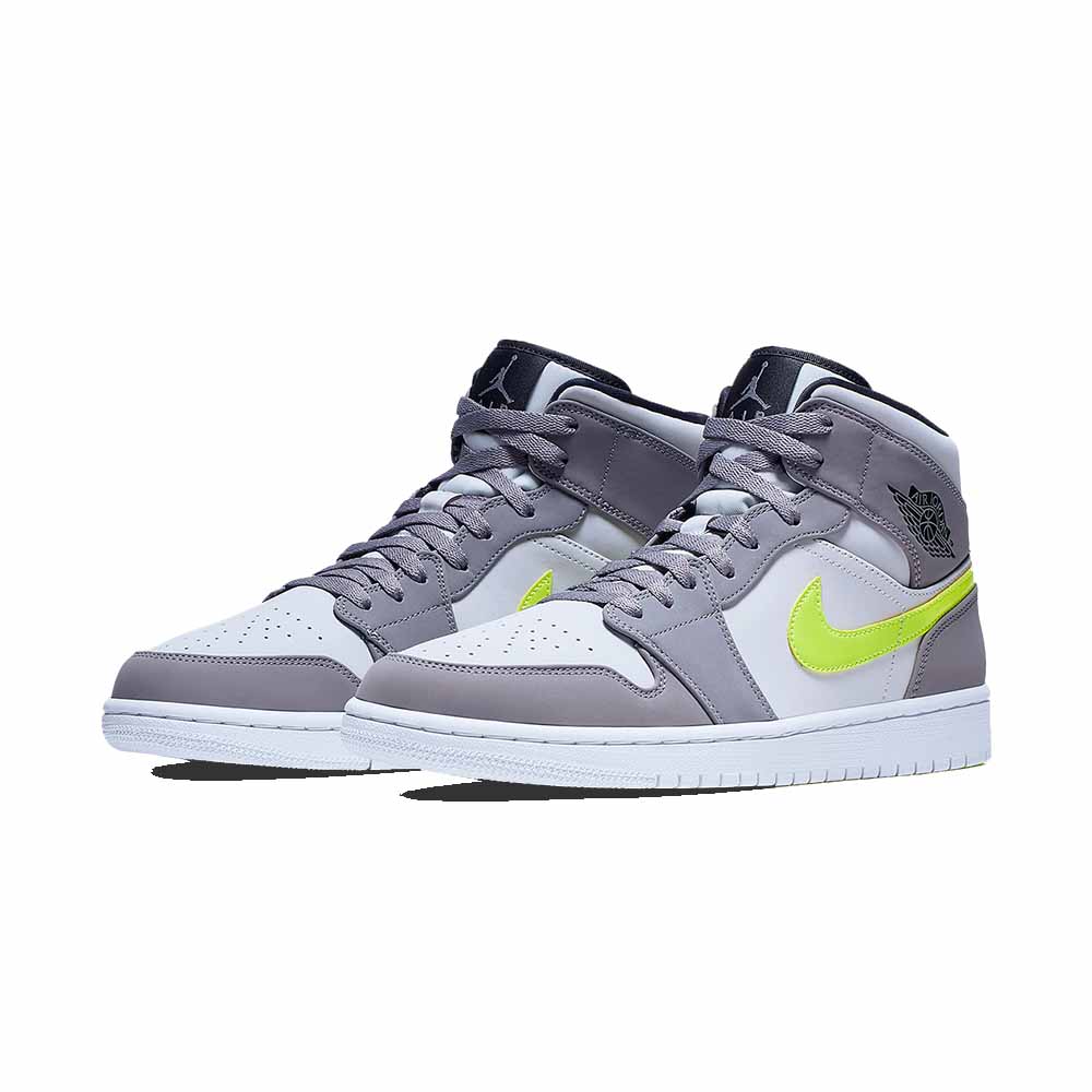 Jordan Air Jordan 1 Mid  ‘ Grey Volt ‘ 554724-072