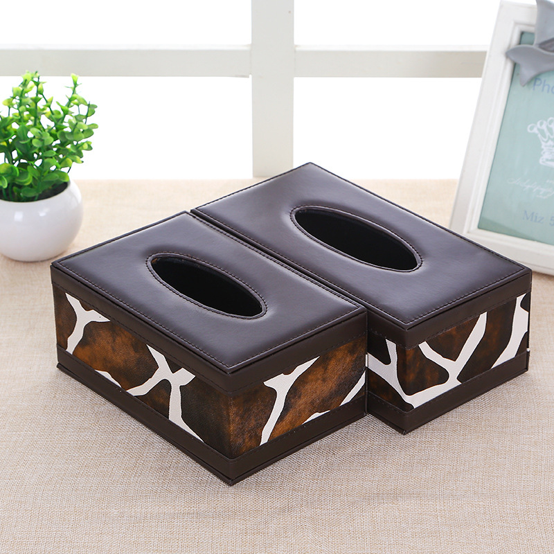 创意欧式皮革纸巾盒汽车纸巾盒子批发车载pu皮质抽纸盒批发纸抽盒