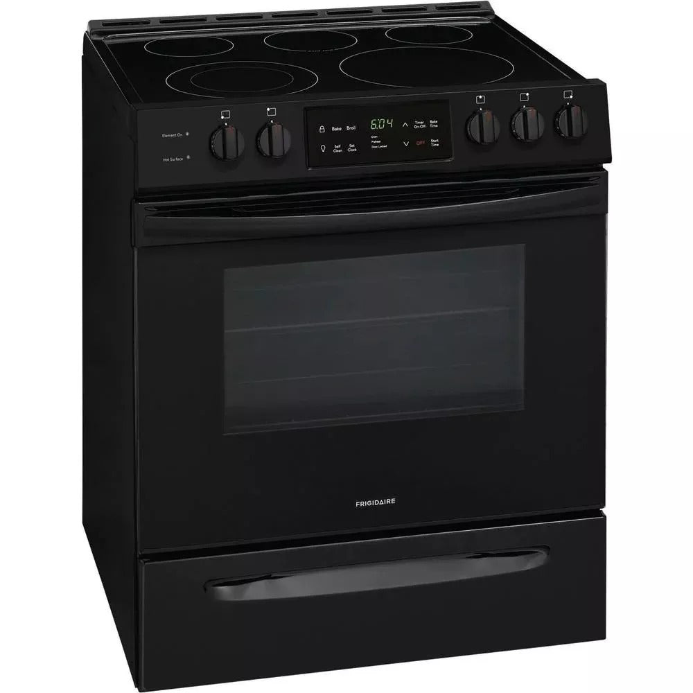 Frigidaire 30 in. 5.0 cu. ft. Single Oven - Black Enamel with NVS Black Glass