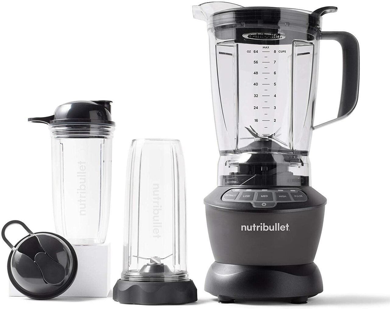 NutriBullet ZNBF30500Z Blender Combo 1200 Watt, 1200W, Dark Gray