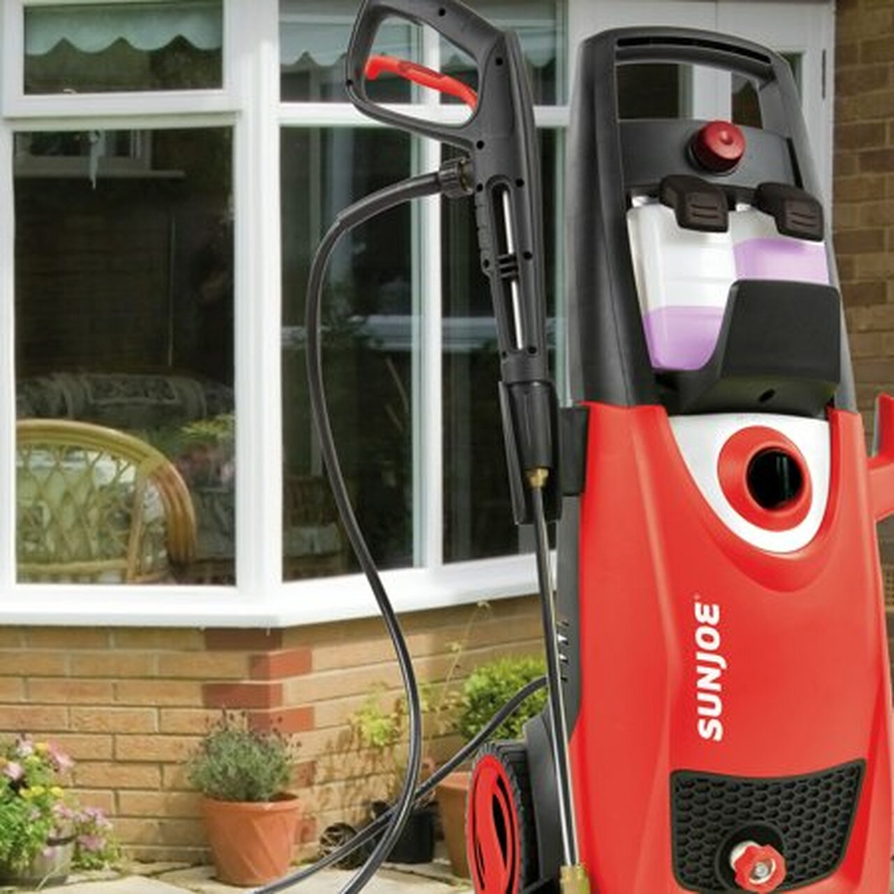 Sun Joe SPX3000-RED 2030 PSI 1.76 GPM 14.5 Amp Electric Pressure Washer (Red)