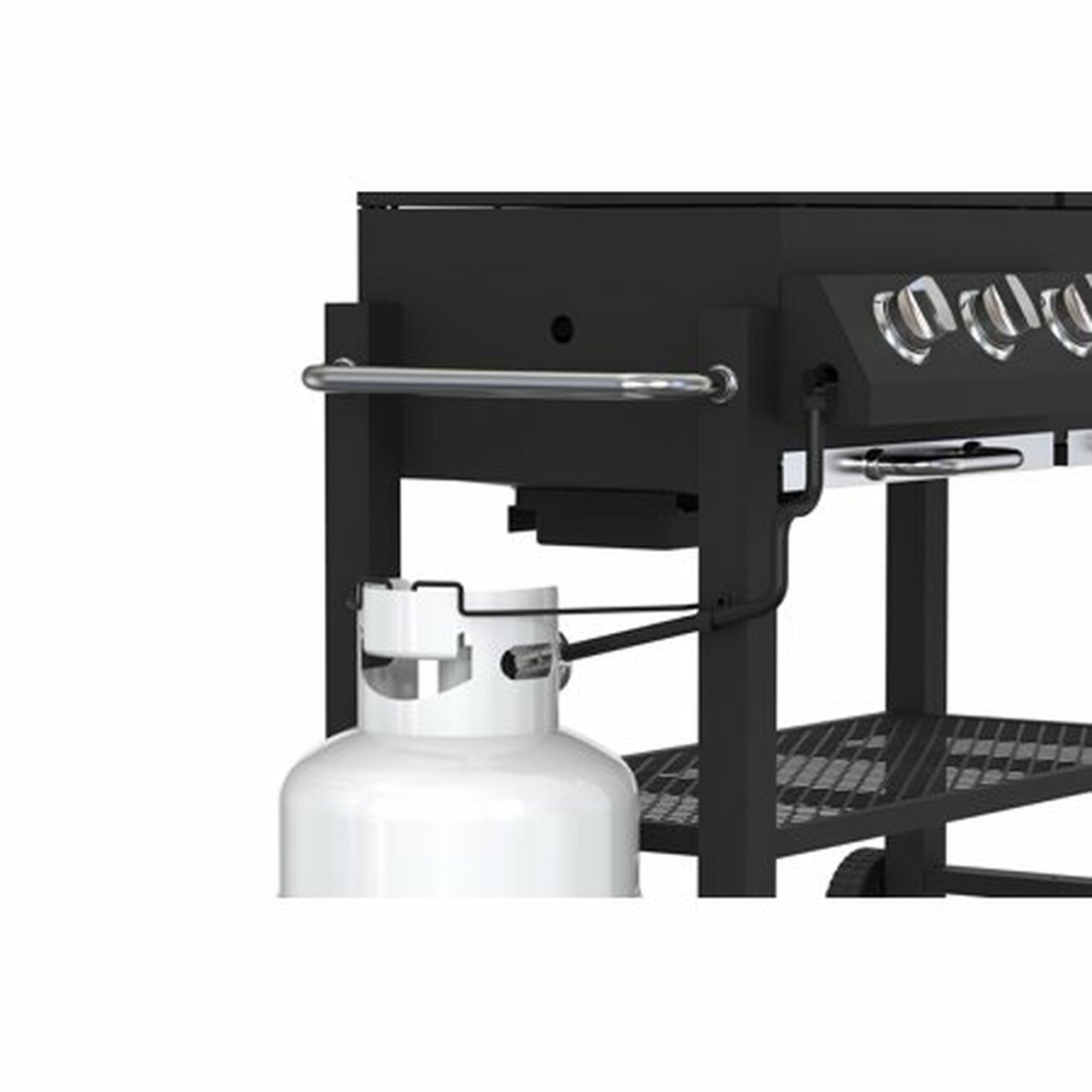 Expert Grill 2 in 1 Dual Fuel 3 Burners Gas and Charcoal