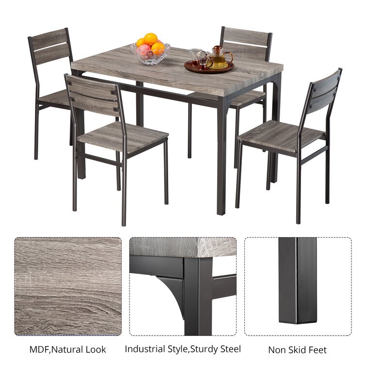 Emmeline 4 - Person Dining Set