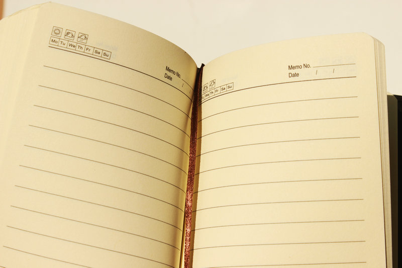 天若48K120张商务笔记本 办公记事本皮面本 2022学生办公文具批发