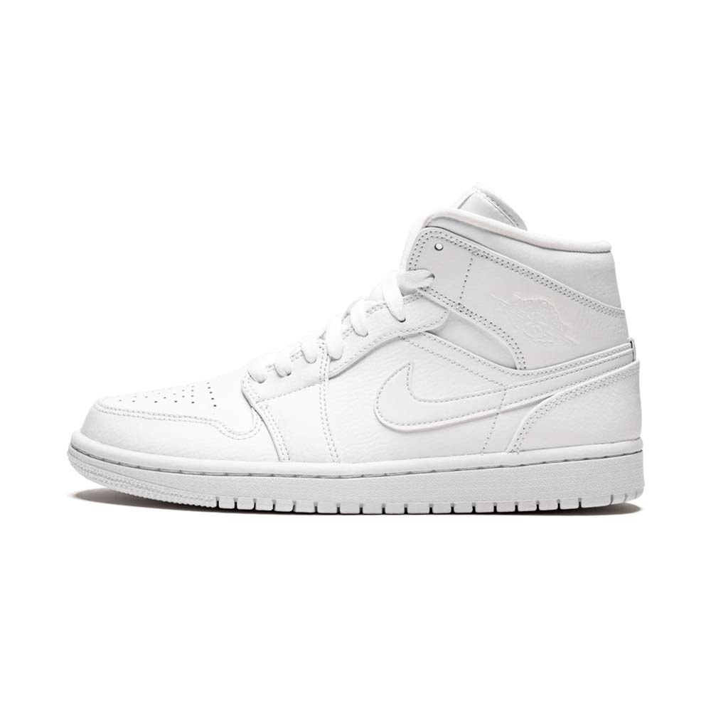 Air Jordan 1 Mid  ‘ Triple White ‘ 554724-129