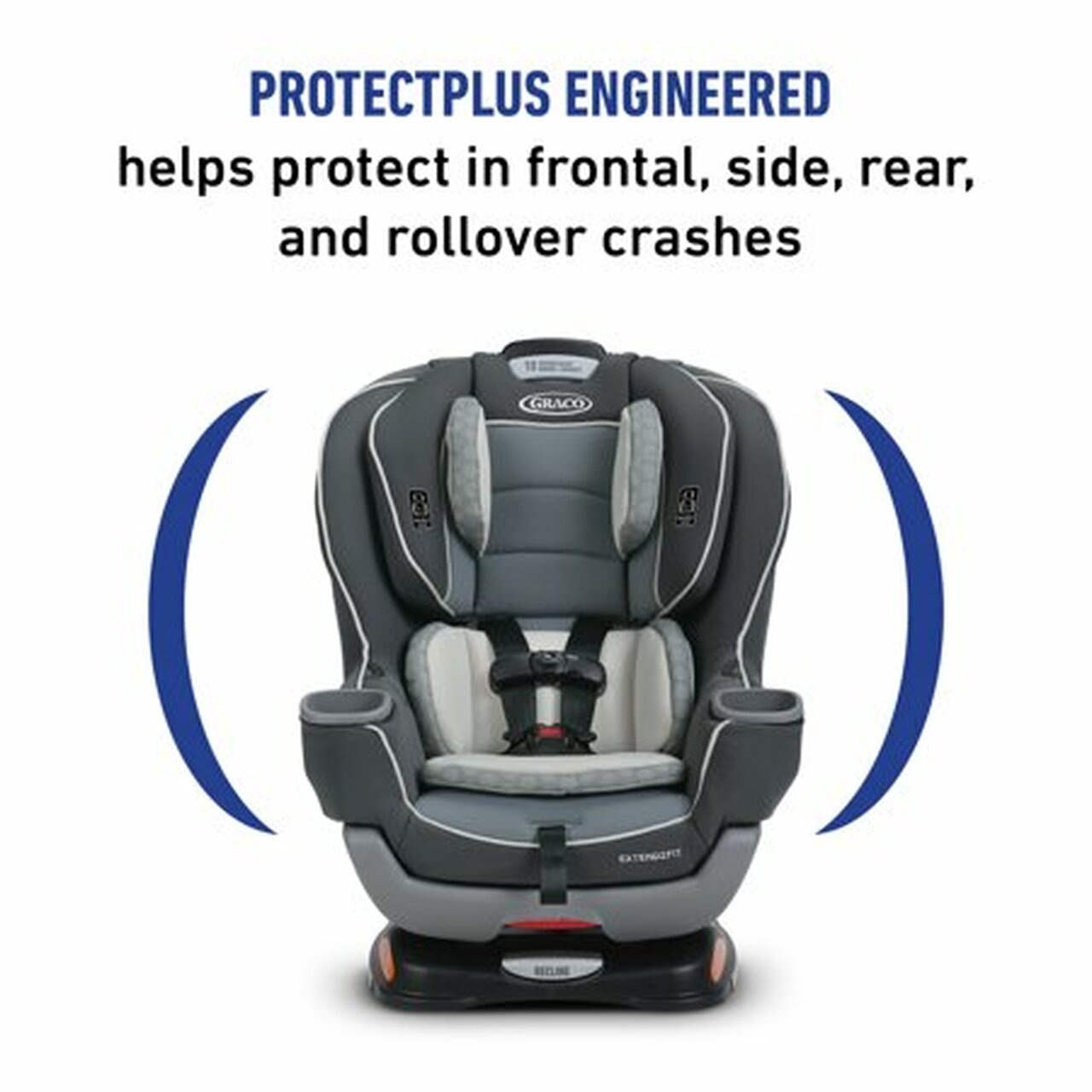 Graco Extend2Fit Convertible Car Seat, Ride Rear-Facing Longer, Kenzie