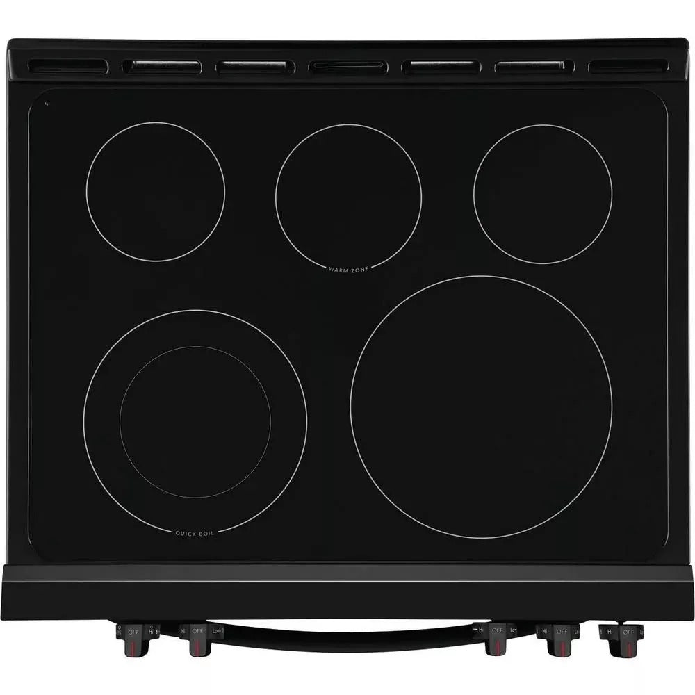Frigidaire 30 in. 5.0 cu. ft. Single Oven - Black Enamel with NVS Black Glass